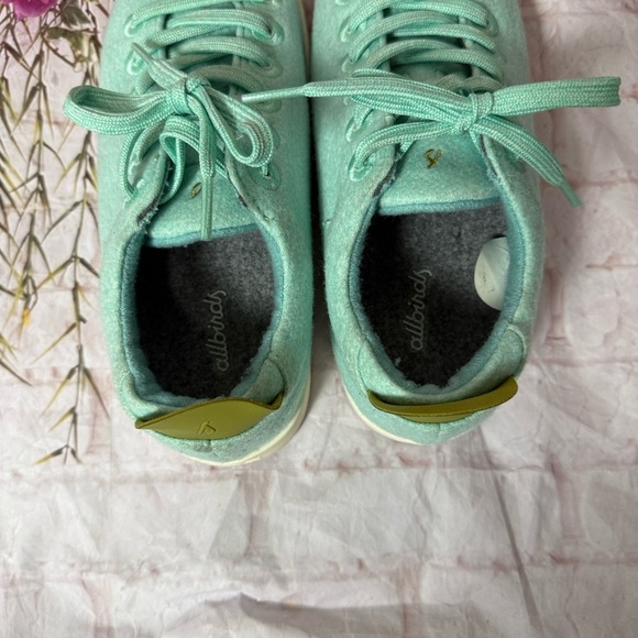 Allbirds Women's Mint Green Wool Pipers Sneakers size 8 - Picture 7 of 9